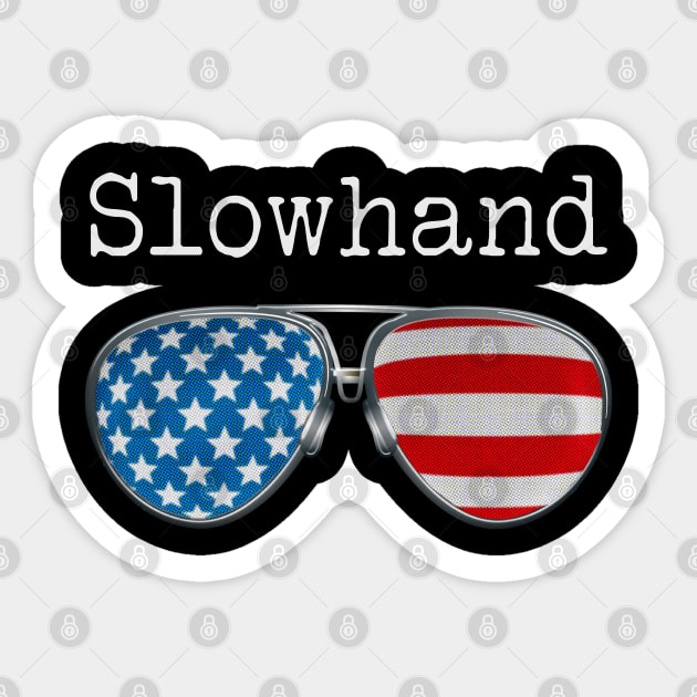 AMERICA PILOT GLASSES SLOWHAND Sticker by SAMELVES